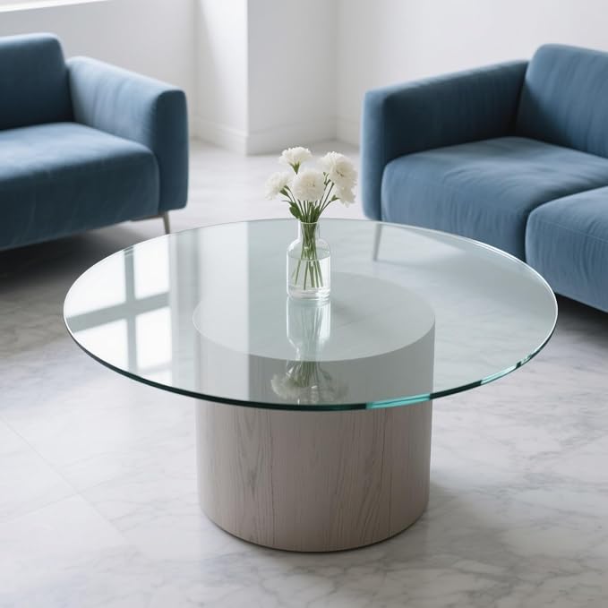 16" Round Tempered Glass Table Top - Image 6