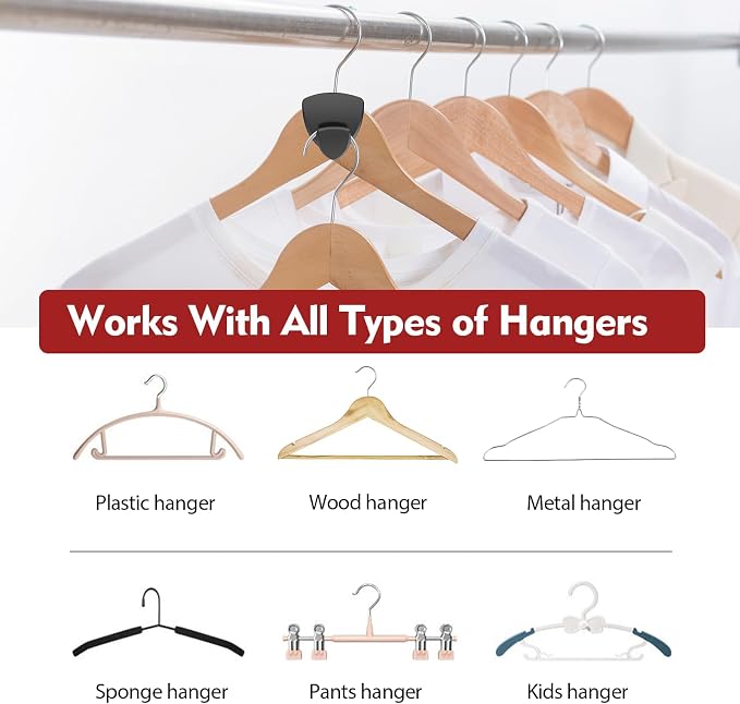 Latoxcaa Space Saving Hanger Hooks 20Pcs, Upgrade Heavy Duty Space Saver - Image 5