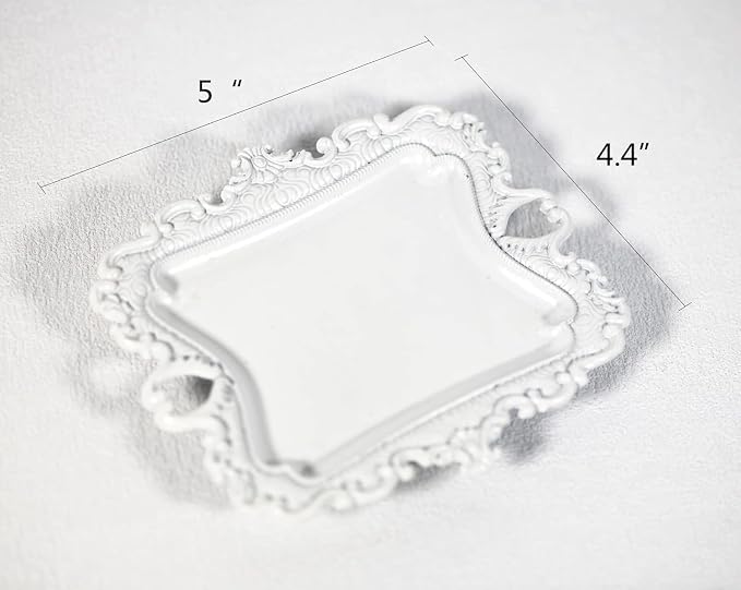 Funly mee Antique Trinket Dish Vintage Jewelry Tray, Ring Holder - Image 2