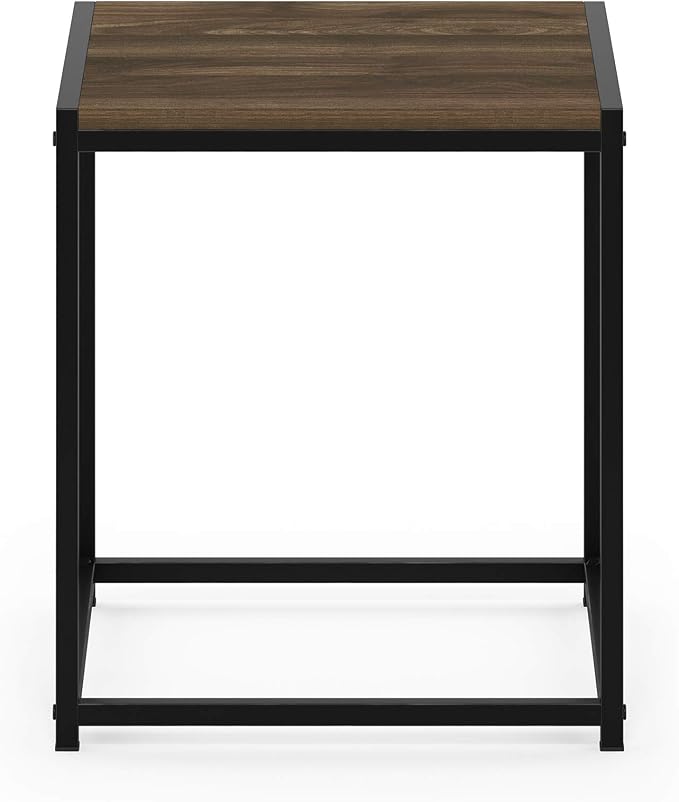 FURINNO Camnus Modern Living End Table, Columbia Walnut, 15.75 in x 15.75 in x - Image 6