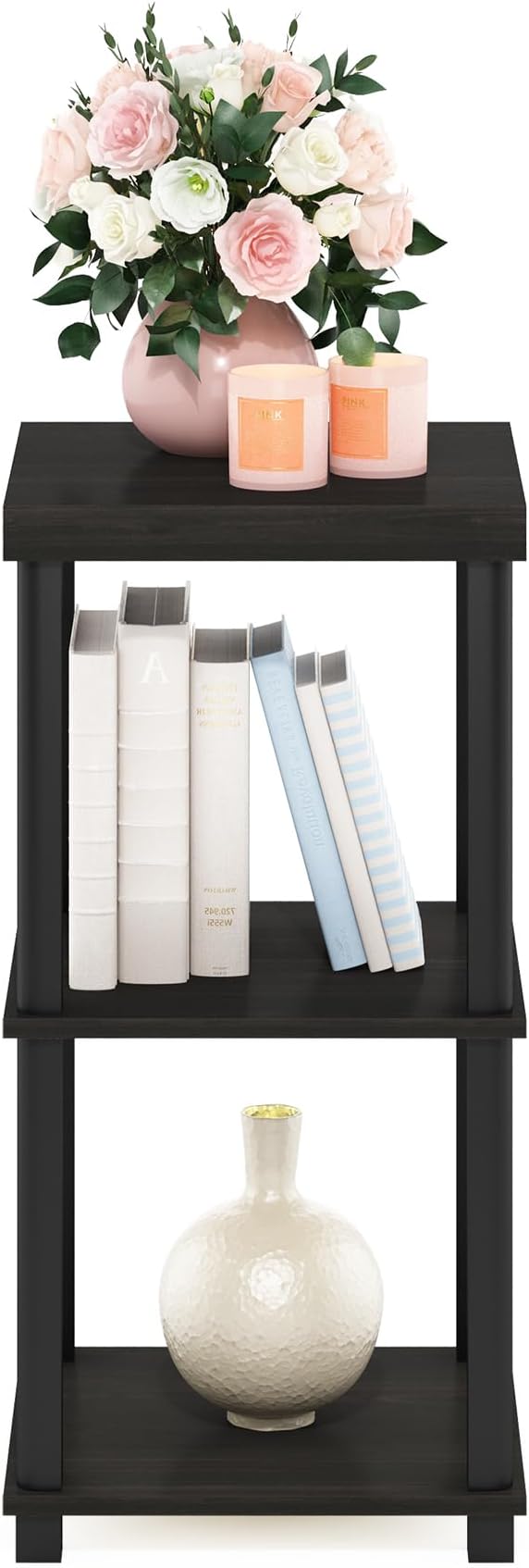 Furinno Turn-N-Tube Side Table, 3-Tier Thick Tabletop End Table - Image 5