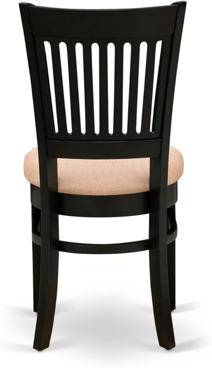 East West Furniture ANVA5-BLK-C 5 Piece Dining Room Furniture Set Includes a - Image 15