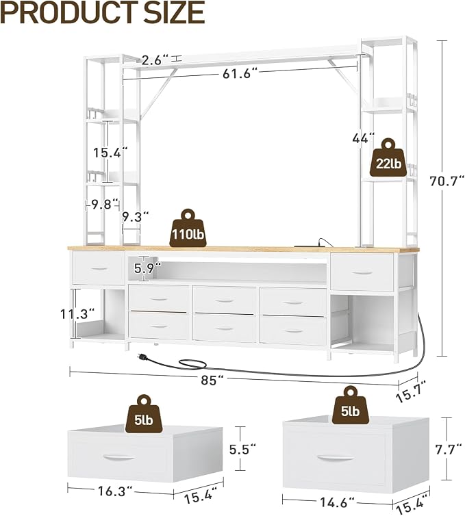 RALGEND Large Entertainment Center - Image 2