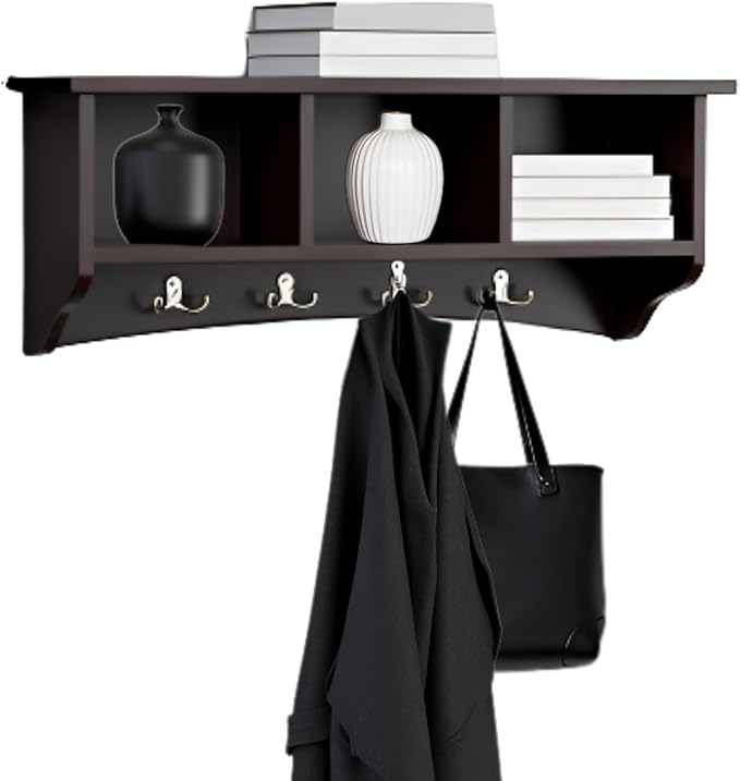 Shaker Cottage Wall-Mounted Coat Rack by AlaterreFurniture