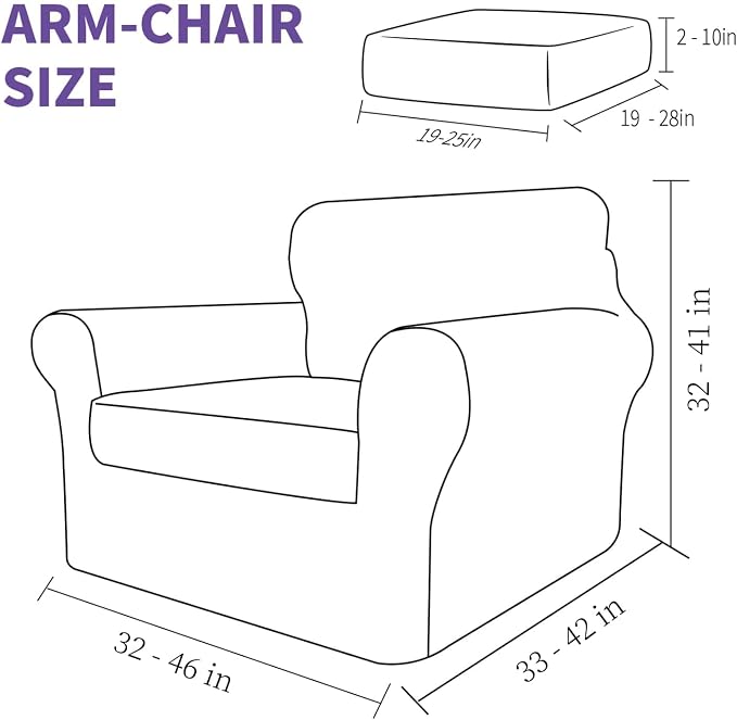 ZNSAYOTX 2 Piece Chair Covers for Living Room - Image 6