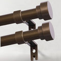 IFELS Heavy Duty Curtain Rods for Windows 72 to 144 Inch, 1 Inch Bronze Curtain by IFELS
