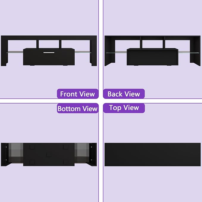 Clikuutory Modern Lighting 51 inch TV Stand - Image 8