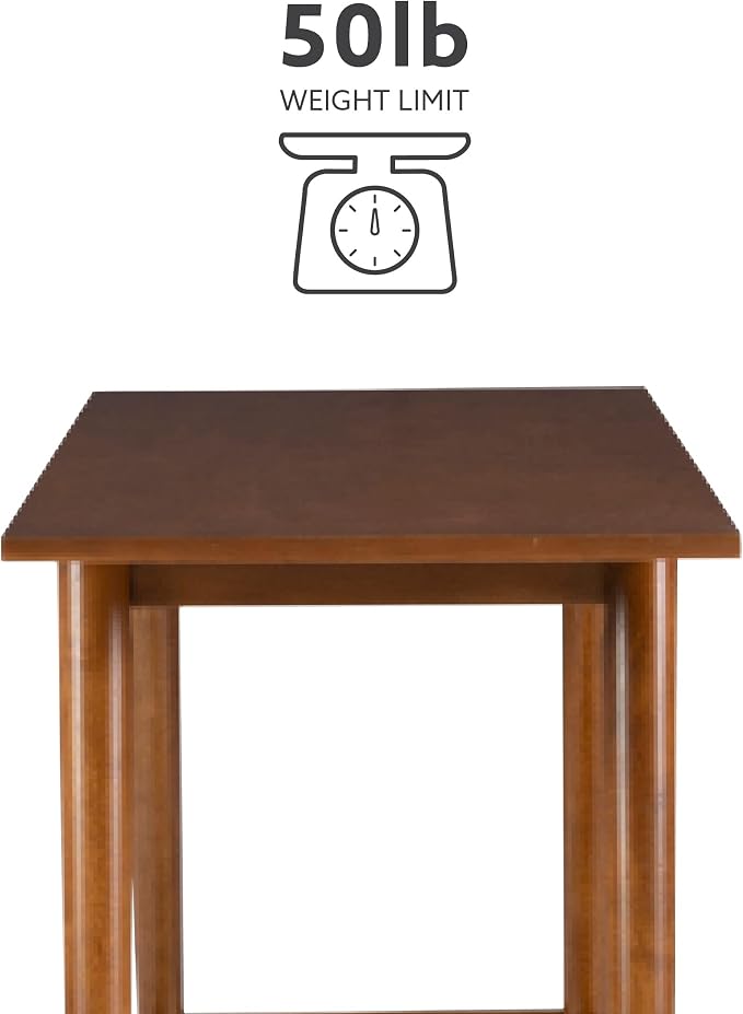 Linon Melissa Mid-Century Modern Walnut Console Table - Image 10