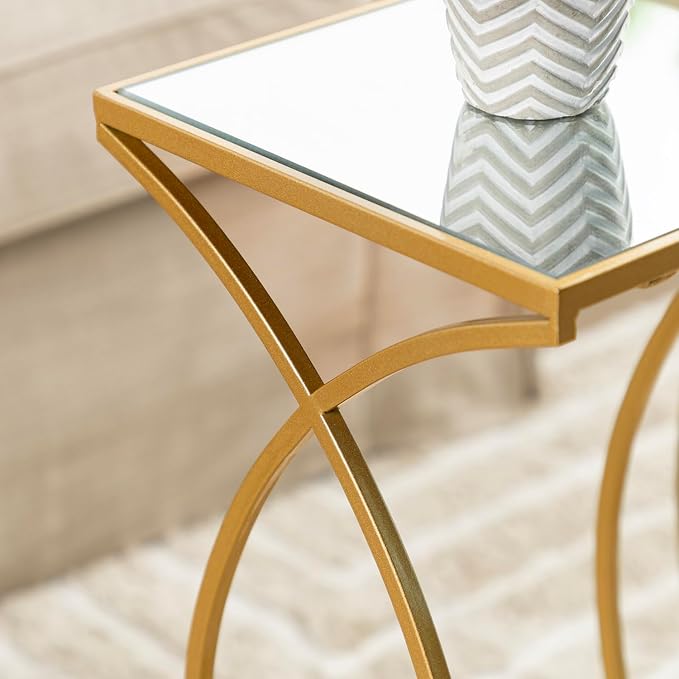 Glitzhome Nesting Side Tables, Coffee Tables Decorative Accent Tables - Image 9