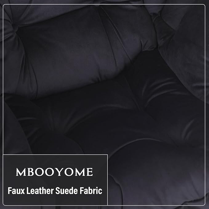 MBOOYOME Lazy Chair with Folding Ottoman, Modern Accent Lounge Armchair with - Image 8