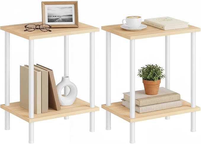HOOBRO End Tables Set of 2, Small Side Table, Nightstand - Image 8