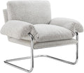 Modway Ansel Boucle Accent Chair in Newsprint by Modway