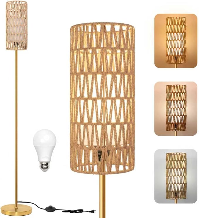 Ruiever Floor Lamp for Living Room, Farmhouse Floor lamp, Modern Standing lamp by Ruiever