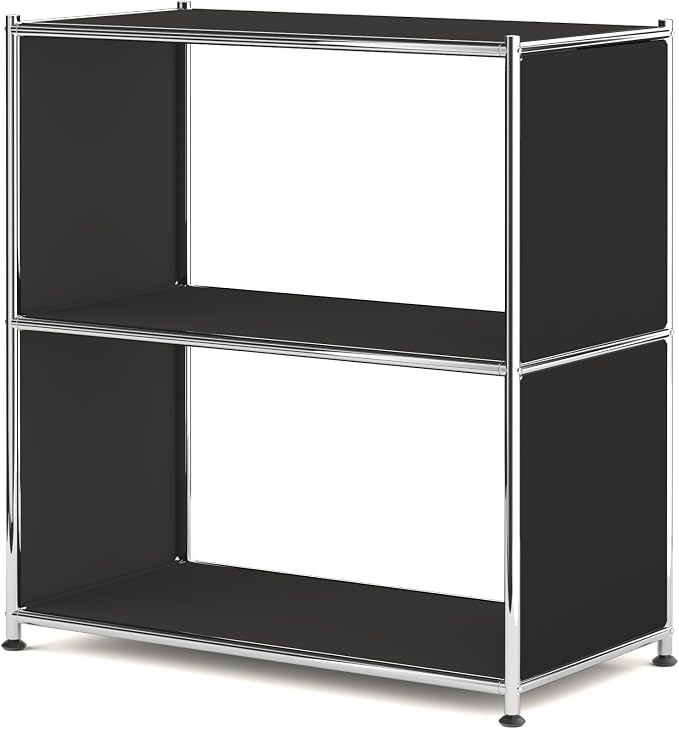 32-Inch 2-Tier Metal Bookcase, Open Shelf Storage Organizer by SIMPLINK