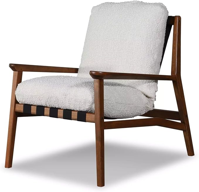 Grain Wood Furniture Solid Wood Mid Century Lounge Chair - Image 5
