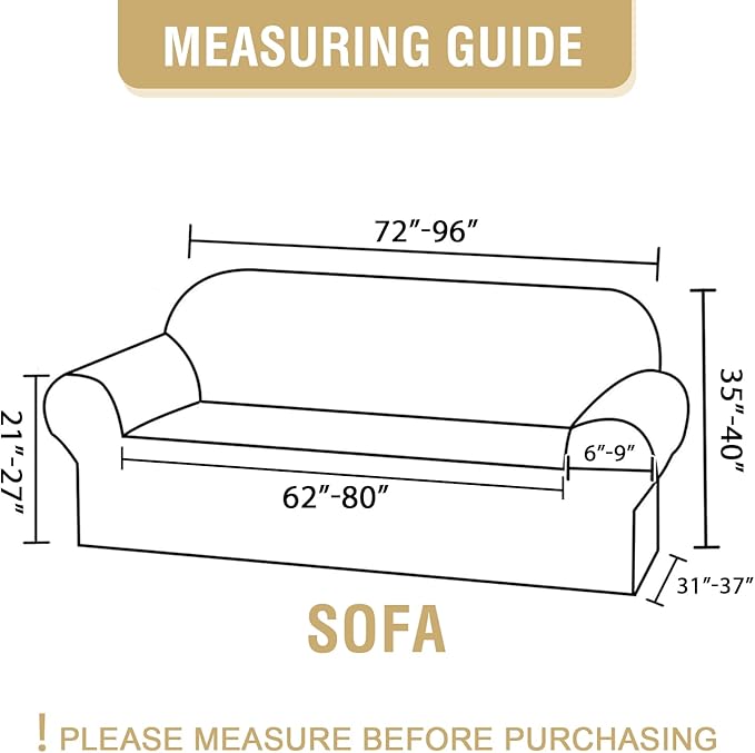 H.VERSAILTEX Printed Couch Covers Printed Sofa Cover High Stretch Couch Cover - Image 4