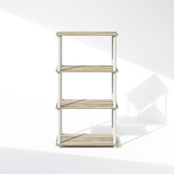 Furinno Turn-N-Tube Book Shelf, 4-Tier Bookshelf, Bookcase - Image 8