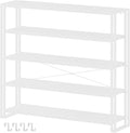 HCHQHS Bookshelf, 5-Tier Industrial Bookcase, Freestanding Tall Bookshelves by HCHQHS