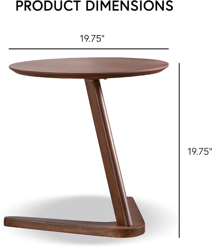 Furniture of America Callum 2-Piece Mid-Century Modern Solid Wood Brown - Image 4