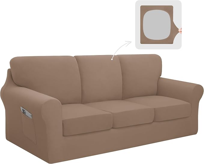 Easy-Going 7 Pieces Stretch Couch Cover Washable Sofa Cover Set by Easy-Going