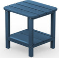 SERWALL Adirondack Table Outdoor Side Table- Blue by SERWALL