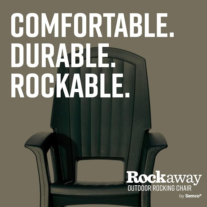 Semco Rockaway Heavy Duty All-Weather Outdoor Rocking Chair Plastics - Image 6