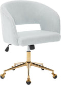 KCC Home Office Chair Swivel Desk Chair Accent Armchair Upholstered Modern by KCC
