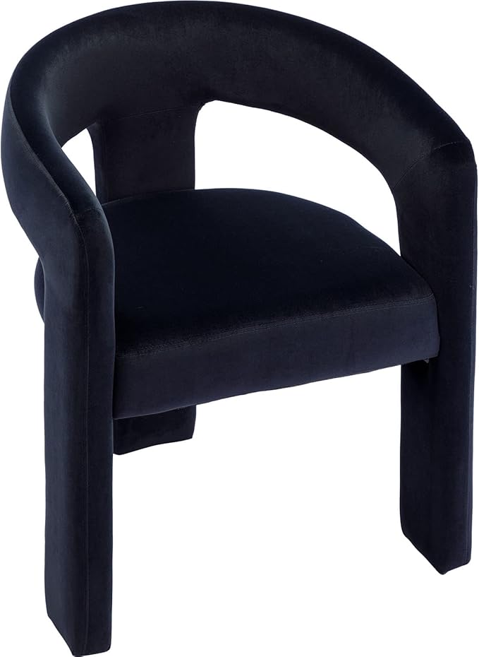 VESCASA Velvet Barrel Dining Chair by VESCASA