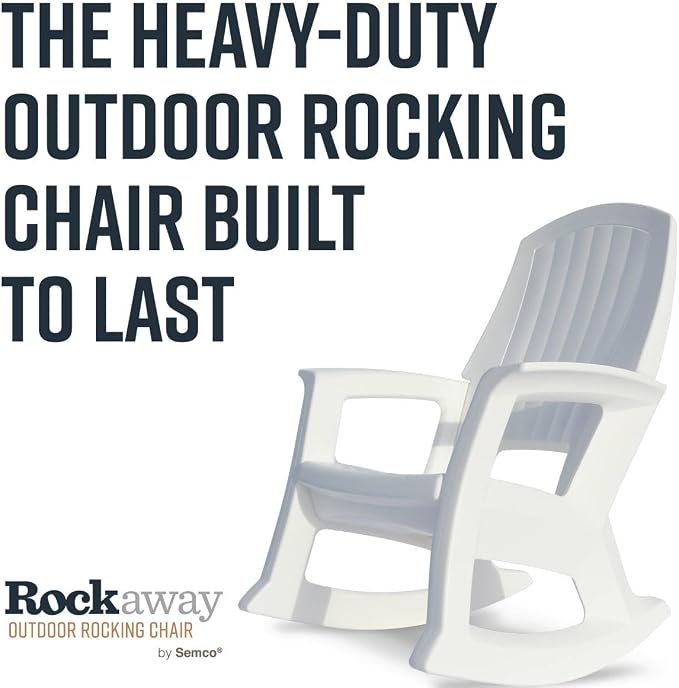 Semco Rockaway Heavy Duty All-Weather Outdoor Rocking Chair Plastics - Image 6
