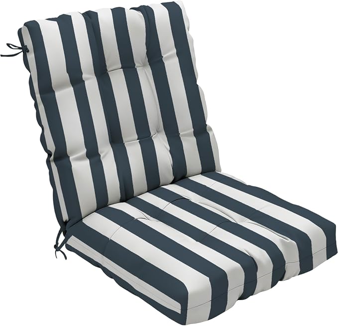 Outdoor Chair Cushion, High Back Soft Seat Pad, Indoor Outside Use, by zanwuhwyd