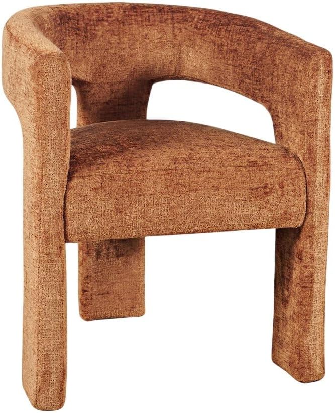 Jofran Gwen Jacquard Upholstered Accent Chair, Modern Luxury Plush Sculptural - Image 4