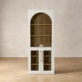 mopio Blake Tall Display Cabinet, Kitchen Buffet Pantry Cupboard, Trophy by MopioInc