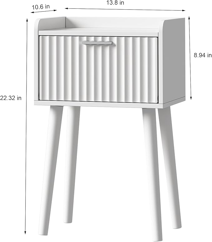 LAATOOREE Nightstand Set of 2, Small Bed Side Table - Image 3
