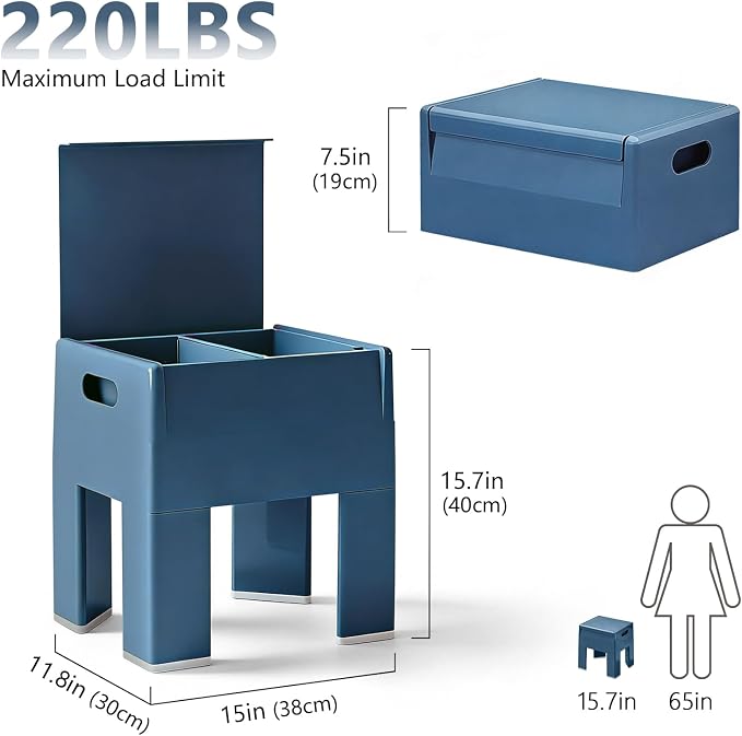 Nightstand Bedside Table with Storage Space, Dorm and Small Spaces, Easy - Image 3