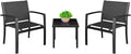 Homall 3 Pieces Patio Furniture Set Outdoor Patio Conversation Textilene Bistro by Homall