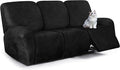 ANARACHON Leather Look Recliner Couch Cover, 8-Pieces Stretch Recliner Sofa by ANARACHON
