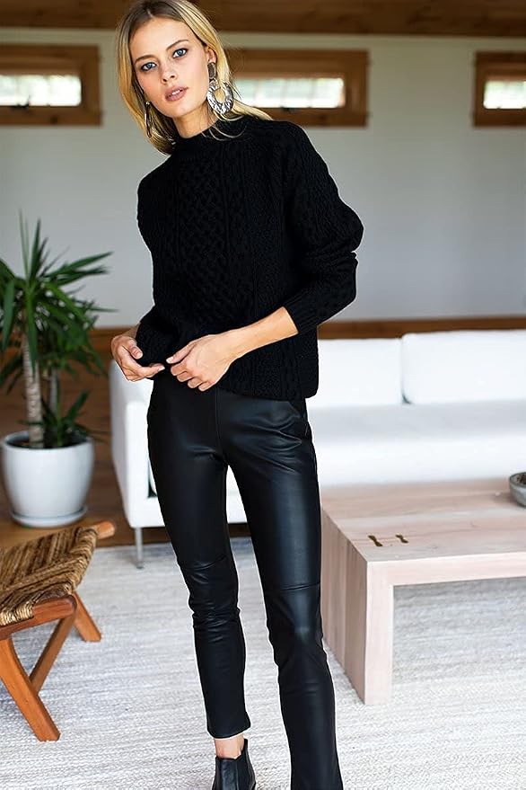 NAT Leathers | Black Soft faux Vegan PU {Peta Approved Vegan} Leather by the - Image 8