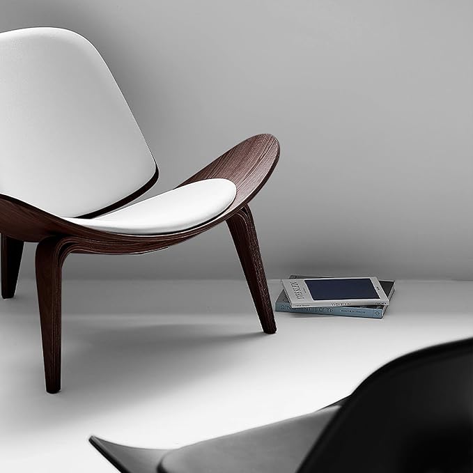 OAKHAM Shell Chair for Living Room, Ergonomic Plywood Accent Mid Century Modern - Image 5