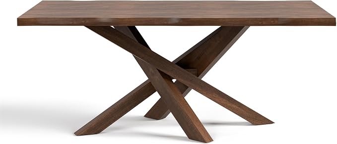 Furniture of America Nazaen II 71" Mid-Century Modern Solid Wood Live Edge - Image 4