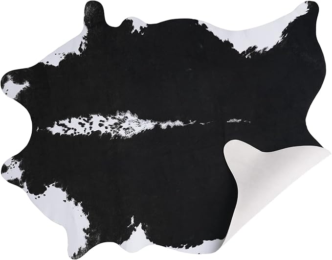 AROGAN Faux Cow Hide Rug, Premium Cow Print Rug Animal Area Rug by AROGANAREARUG