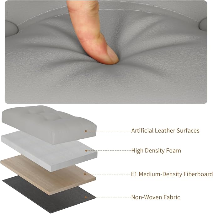BelugaHelper Folding Storage Ottoman. Foot Rest Stool - Image 6