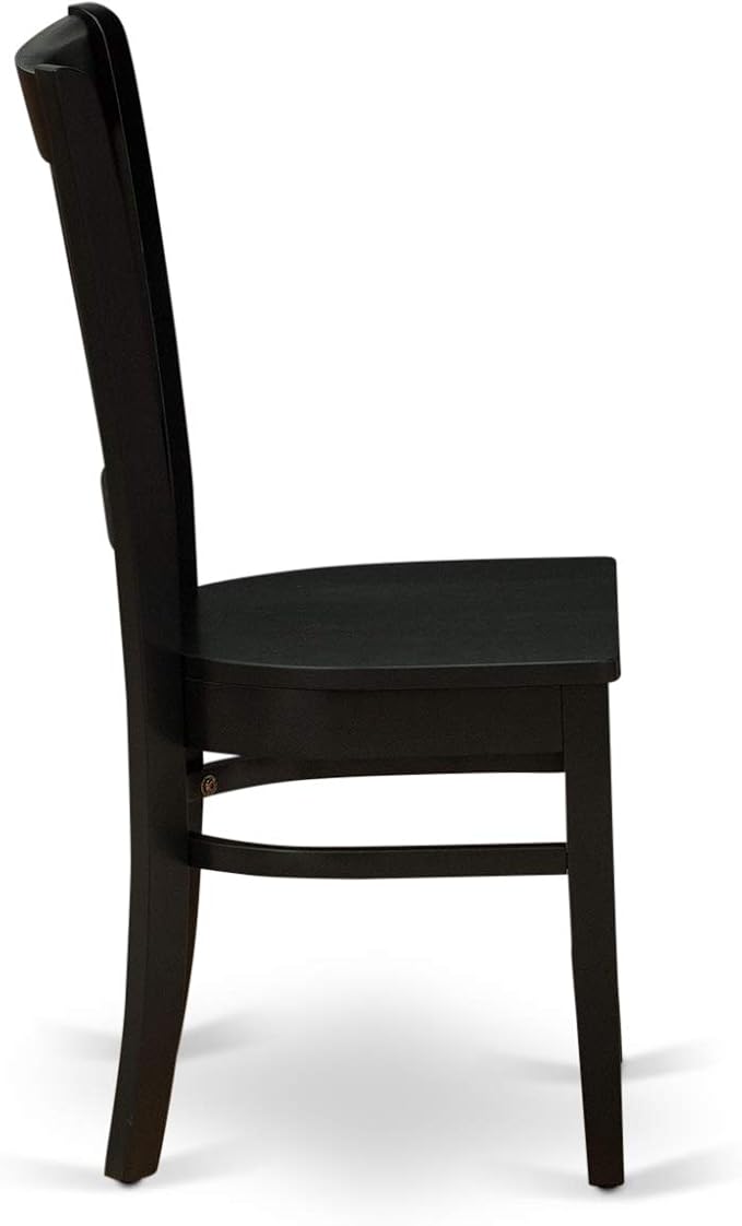 East West Furniture ANVA5-BLK-W 5 Piece Modern Dining Table Set Includes a - Image 8