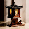 Antique Alive Traditional Korean Wood Lamp | Handmade Asian Oriental Table by AntiqueAlive