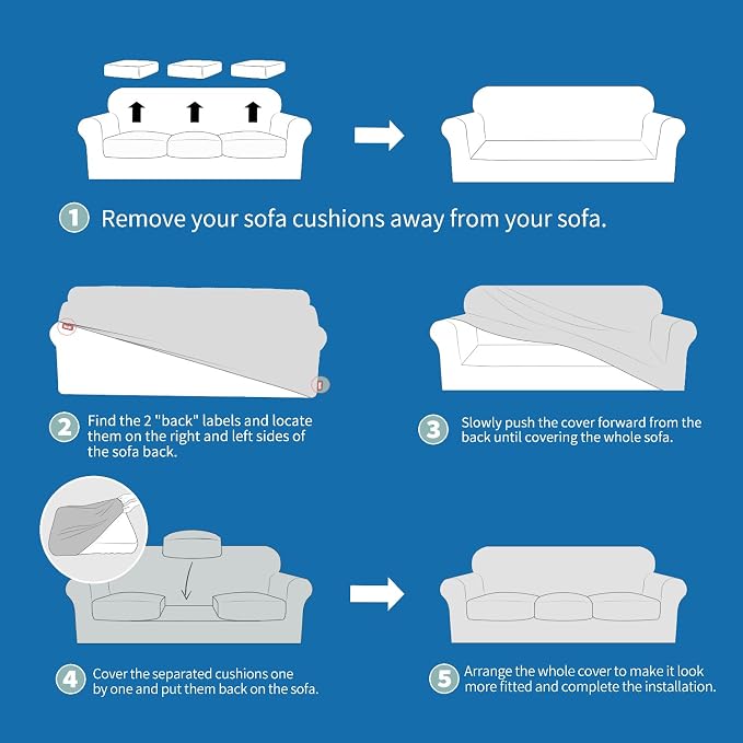 XINEAGE 2026 New 4 Pieces Couch Covers - Image 7