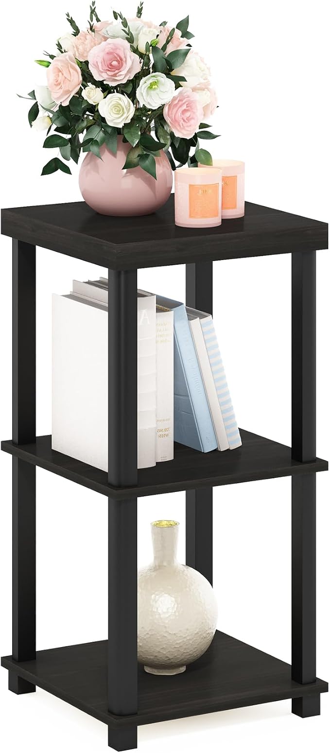 Furinno Turn-N-Tube Side Table, 3-Tier Thick Tabletop End Table by Furinno-FitsYourSpaceFitsYourBudget