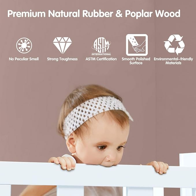 Costzon Toddler Bed Frame, 2 in 1 Convertible Wood Kids Bed w/Double Side - Image 3