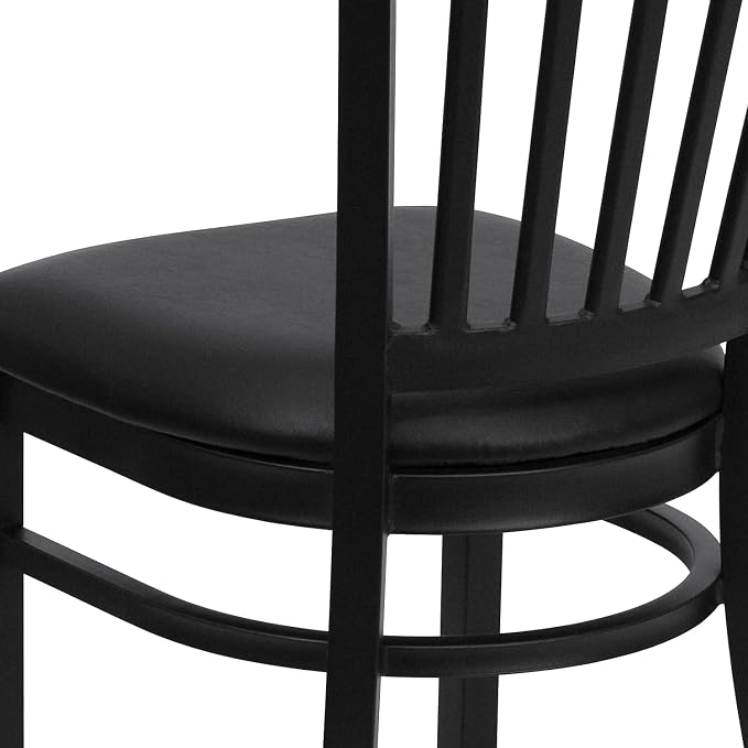 Flash Furniture Hercules Series Vertical Back Metal Restaurant Chairs, - Image 7