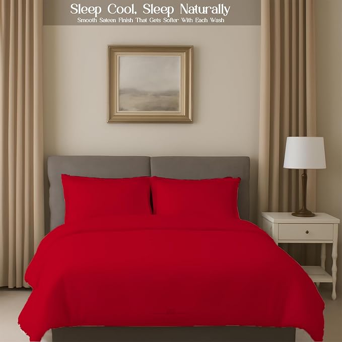 Sleeper Sofa Bed Sheet, 100% Cotton 400 Thread Count, 4 Piece Set, Deep Pocket - Image 6