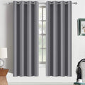 Yakamok Room Darkening Curtains Thermal Insulated Gray Blackout Curtain Panels by Yakamok
