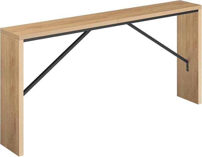 MAHANCRIS Console Table, 62.2" Long Sofa Table Behind Couch, Narrow Entryway by MAHANCRIS
